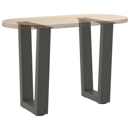 vidaXL Coffee Table Legs V-Shape 2 pcs Anthracite 38x(42-43,3) cm Steel