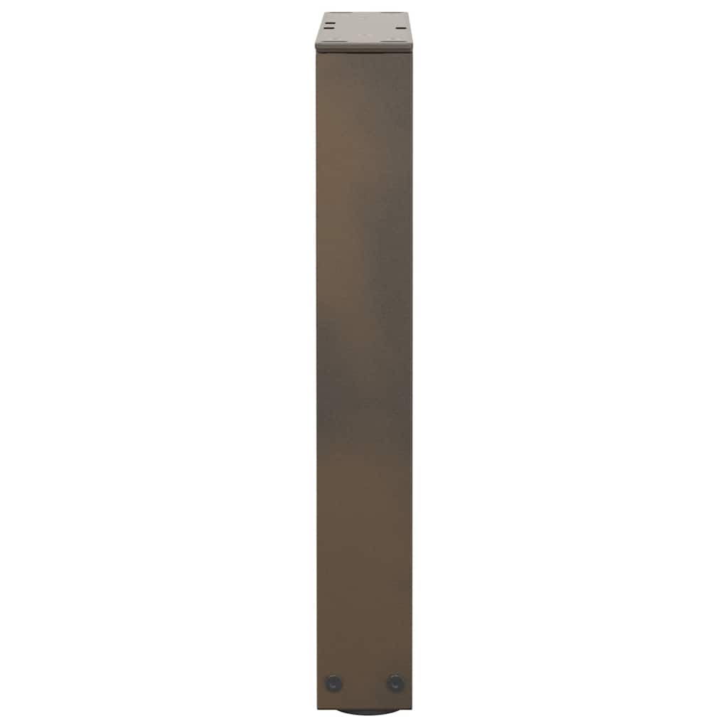 vidaXL Coffee Table Legs V-Shape 2 pcs Natural Steel 38x(42-43.3) cm Steel