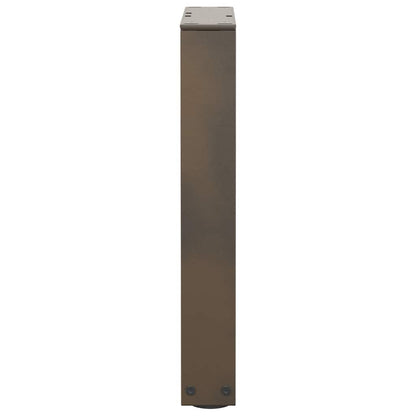vidaXL Coffee Table Legs V-Shape 2 pcs Natural Steel 38x(42-43.3) cm Steel