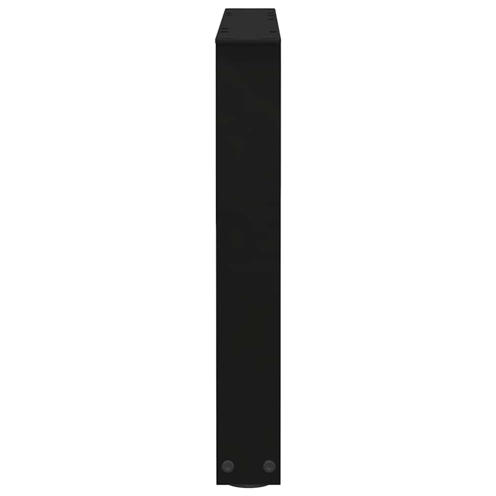 vidaXL Coffee Table Legs V-Shape 2 pcs Black 50x(42-43.3) cm Steel