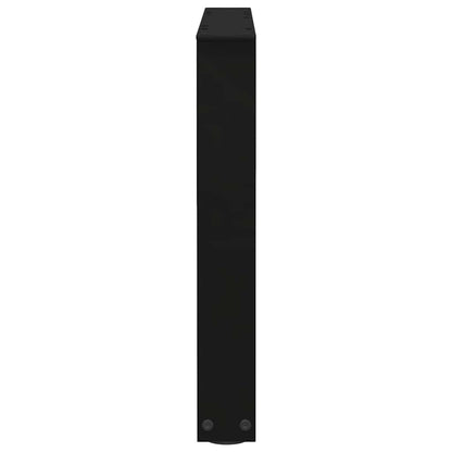 vidaXL Coffee Table Legs V-Shape 2 pcs Black 50x(42-43.3) cm Steel