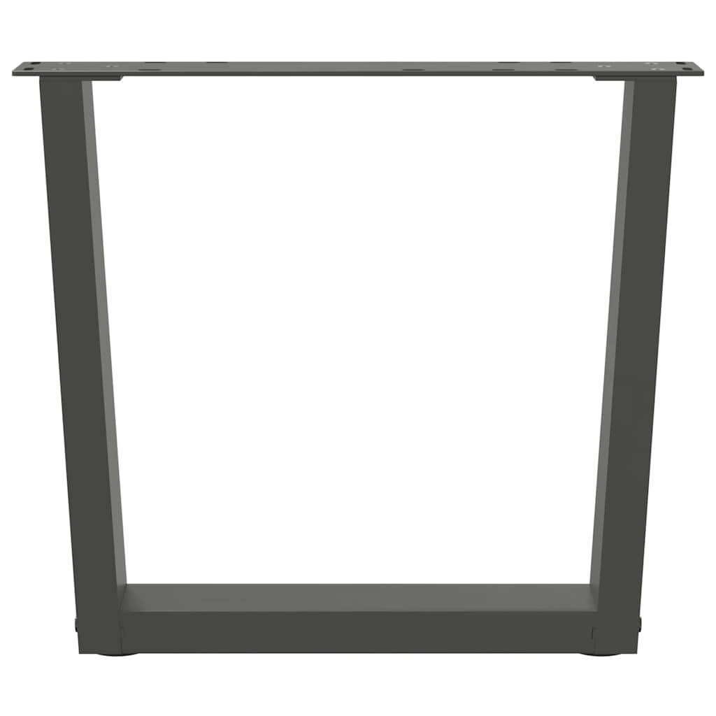 vidaXL Coffee Table Legs V-Shape 2 pcs Anthracite 50x(42-43.3) cm Steel