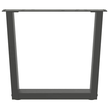 vidaXL Coffee Table Legs V-Shape 2 pcs Anthracite 50x(42-43.3) cm Steel