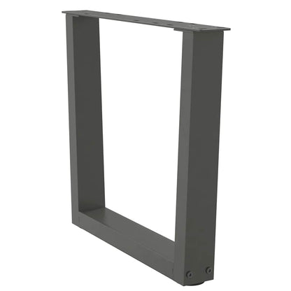 vidaXL Coffee Table Legs V-Shape 2 pcs Anthracite 50x(42-43.3) cm Steel