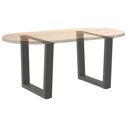 vidaXL Coffee Table Legs V-Shape 2 pcs Anthracite 50x(42-43.3) cm Steel
