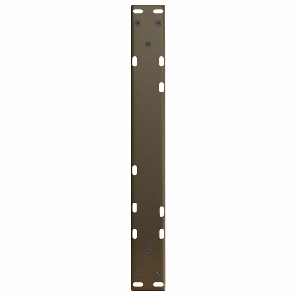 vidaXL Coffee Table Legs V-Shape 2 pcs Natural Steel 50x(42-43.3) cm Steel