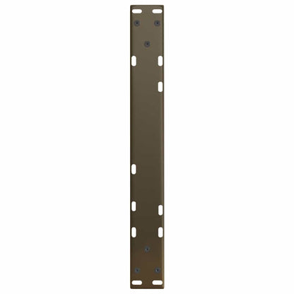 vidaXL Coffee Table Legs V-Shape 2 pcs Natural Steel 50x(42-43.3) cm Steel