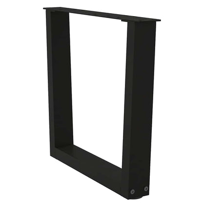 vidaXL Coffee Table Legs V-Shape 2 pcs Black 60x(42-43,3) cm Steel