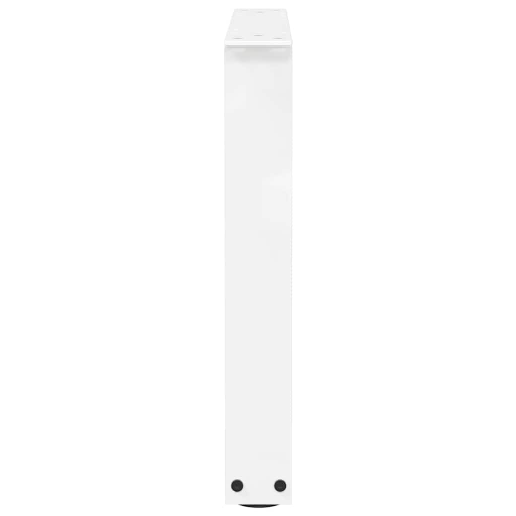 vidaXL Coffee Table Legs V-Shape 2 pcs White 60x(42-43.3) cm Steel