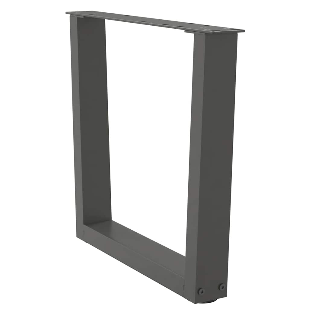 vidaXL Coffee Table Legs V-Shape 2 pcs Anthracite 60x(42-43.3) cm Steel