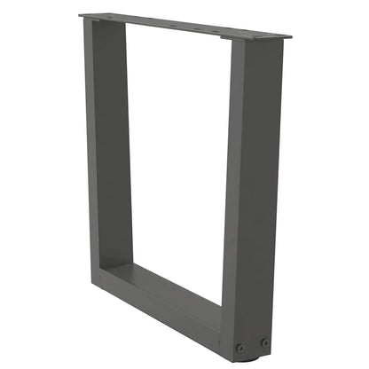 vidaXL Coffee Table Legs V-Shape 2 pcs Anthracite 60x(42-43,3) cm Steel