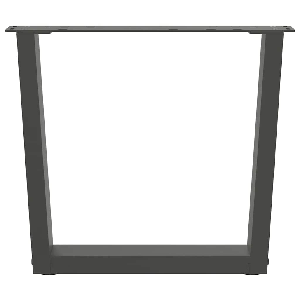 vidaXL Coffee Table Legs V-Shape 2 pcs Anthracite 60x(42-43.3) cm Steel