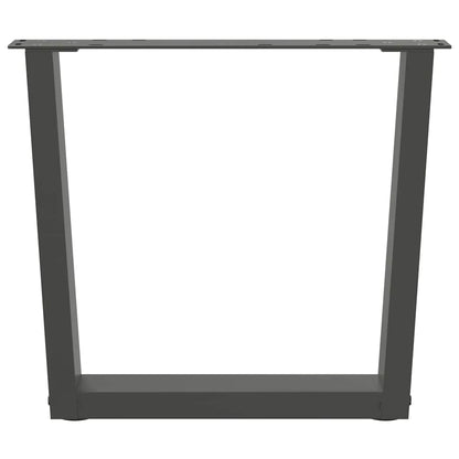 vidaXL Coffee Table Legs V-Shape 2 pcs Anthracite 60x(42-43.3) cm Steel