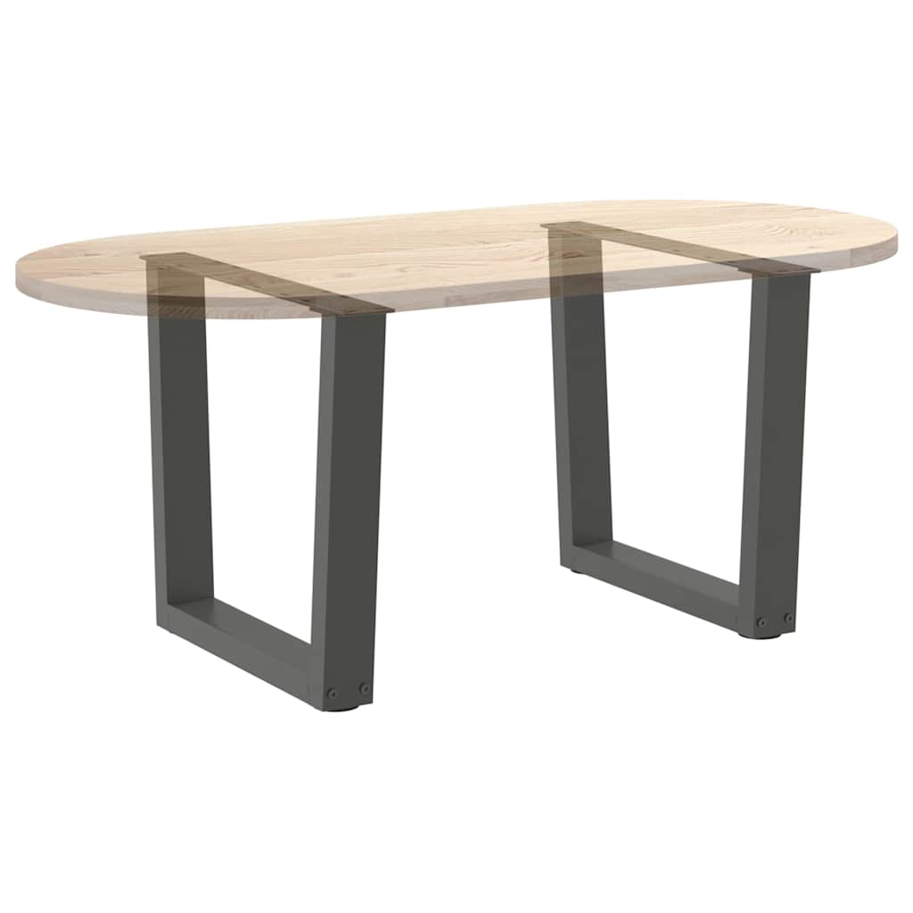 vidaXL Coffee Table Legs V-Shape 2 pcs Anthracite 60x(42-43.3) cm Steel