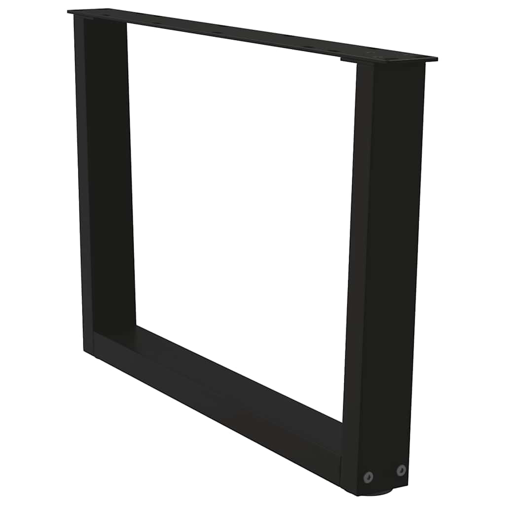 vidaXL Coffee Table Legs V-Shape 2 pcs Black 70x(42-43.3) cm Steel