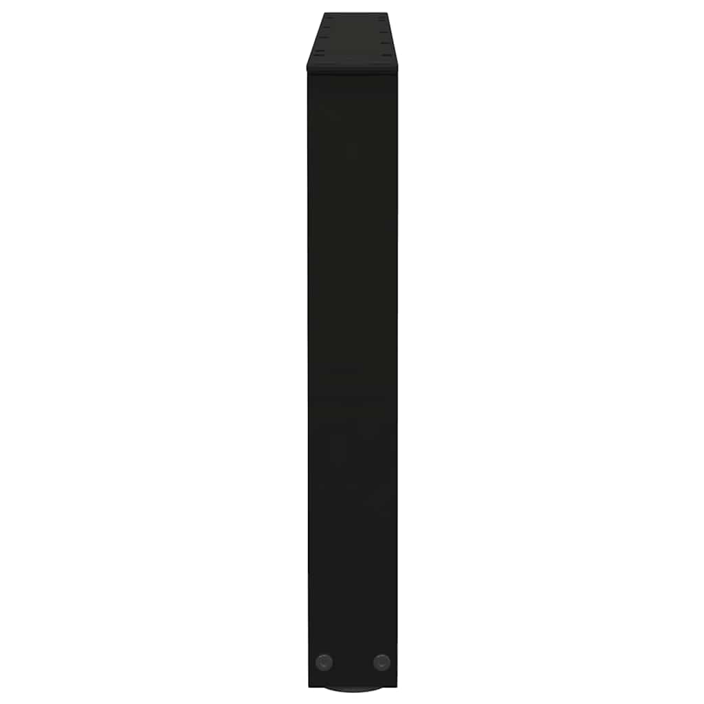 vidaXL Coffee Table Legs V-Shape 2 pcs Black 70x(42-43,3) cm Steel