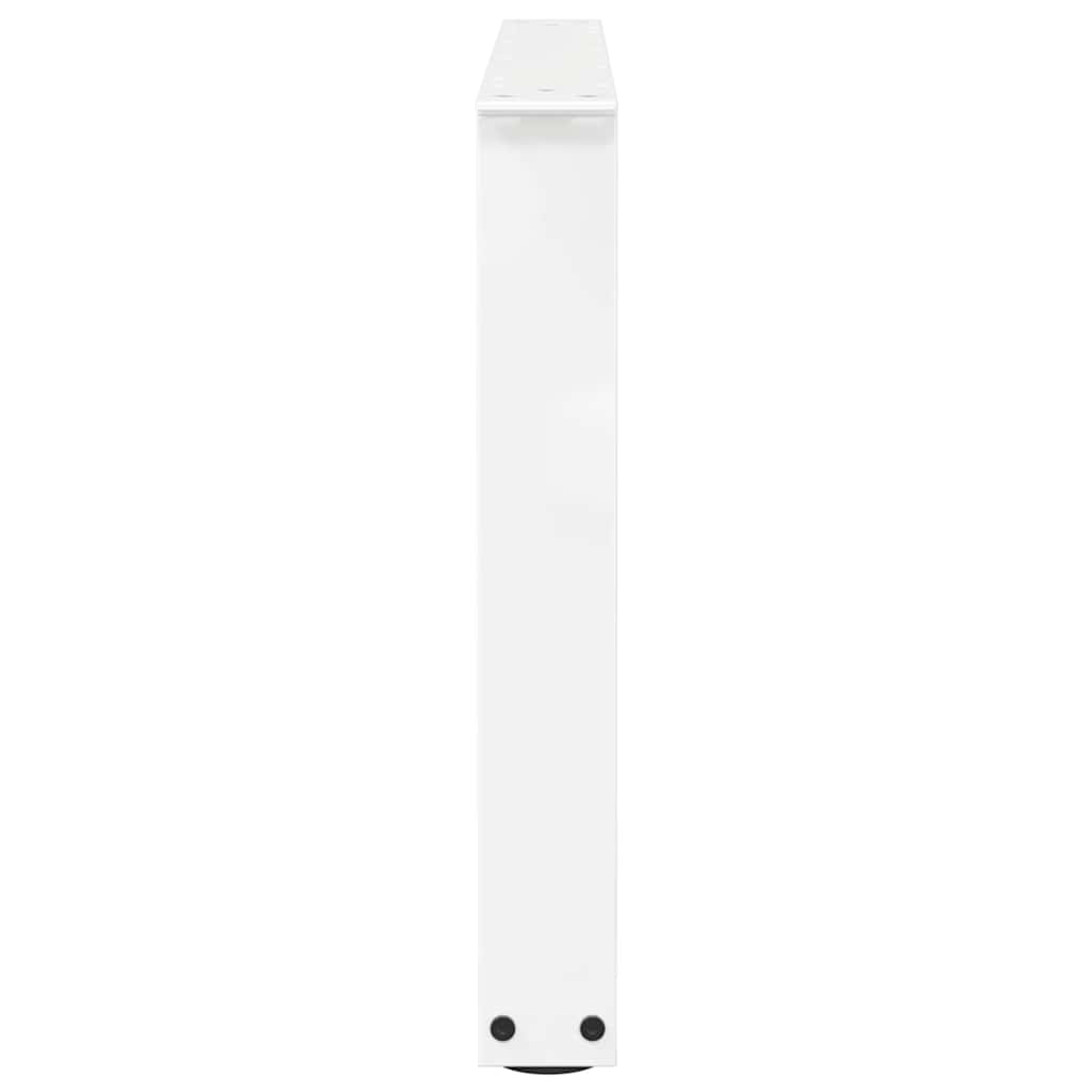 vidaXL Coffee Table Legs V-Shape 2 pcs White 70x(42-43.3) cm Steel