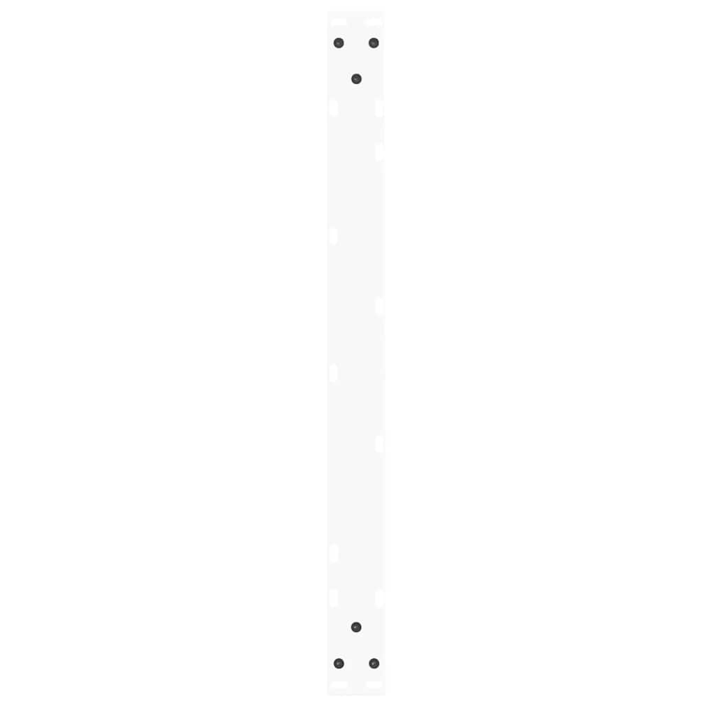 vidaXL Coffee Table Legs V-Shape 2 pcs White 70x(42-43.3) cm Steel