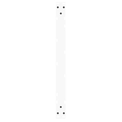 vidaXL Coffee Table Legs V-Shape 2 pcs White 70x(42-43.3) cm Steel