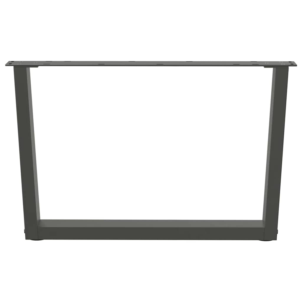 vidaXL Coffee Table Legs V-Shape 2 pcs Anthracite 70x(42-43.3) cm Steel