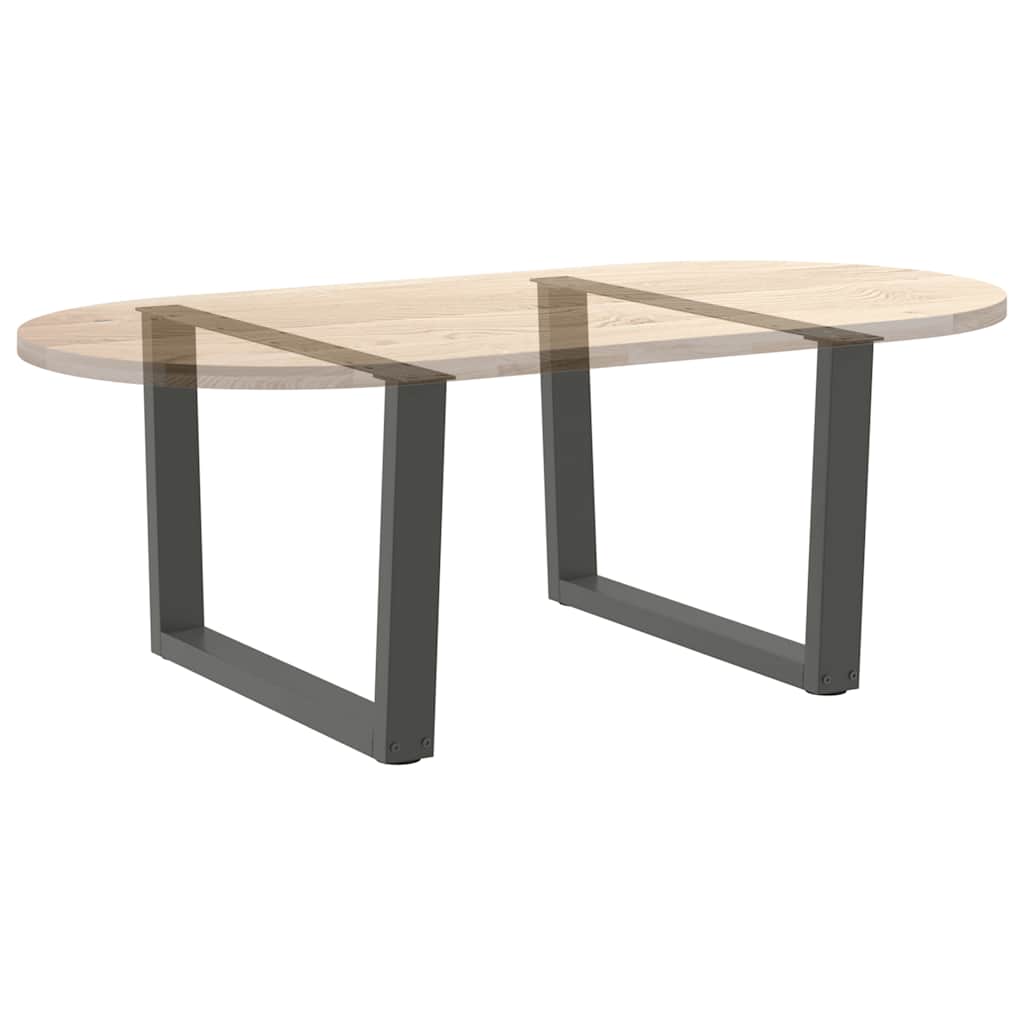 vidaXL Coffee Table Legs V-Shape 2 pcs Anthracite 70x(42-43.3) cm Steel