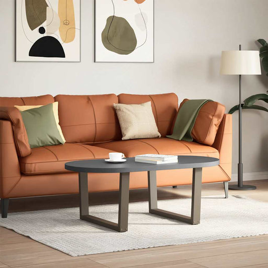 vidaXL Coffee Table Legs V-Shape 2 pcs Natural Steel 70x(42-43.3) cm Steel