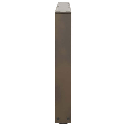 vidaXL Coffee Table Legs V-Shape 2 pcs Natural Steel 70x(42-43.3) cm Steel