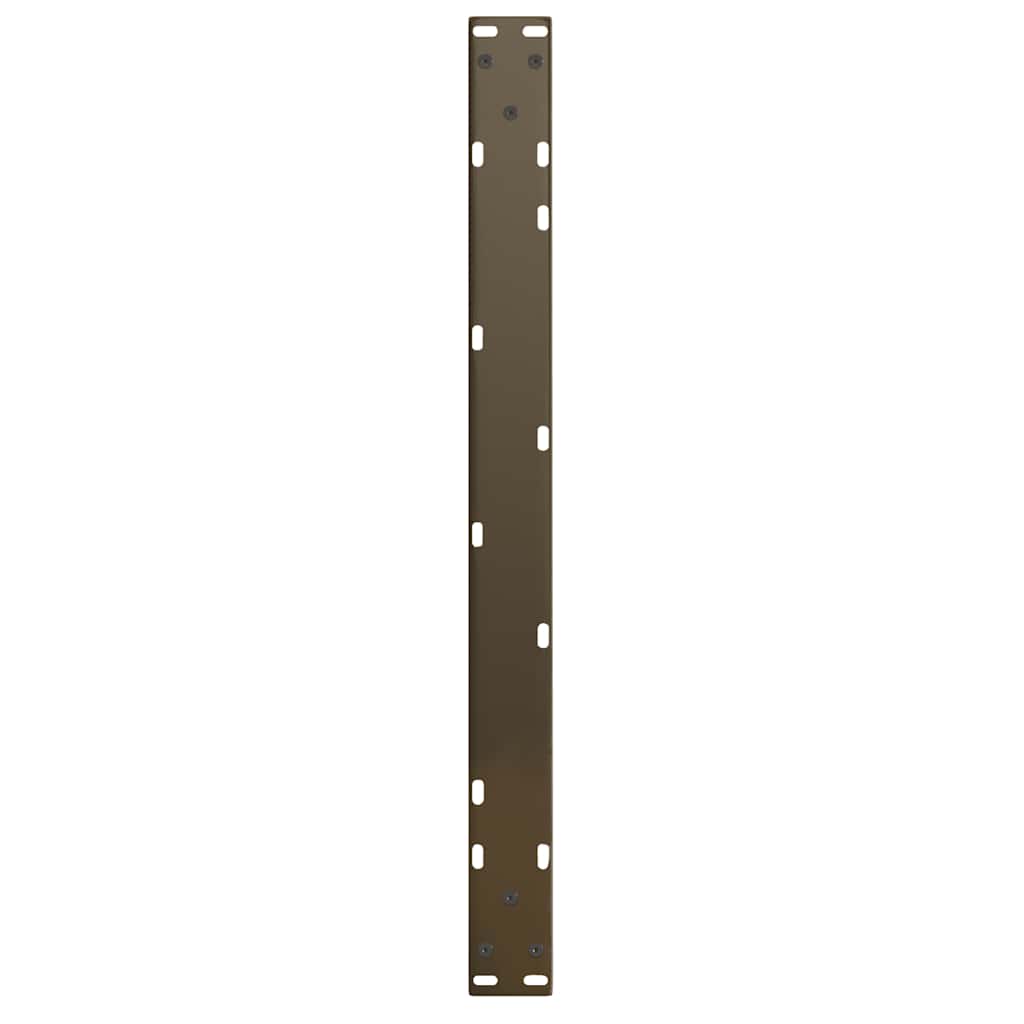 vidaXL Coffee Table Legs V-Shape 2 pcs Natural Steel 70x(42-43.3) cm Steel