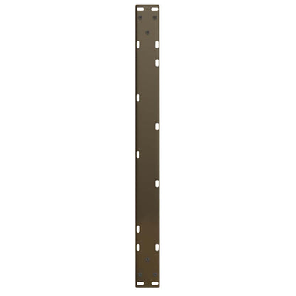 vidaXL Coffee Table Legs V-Shape 2 pcs Natural Steel 70x(42-43,3) cm Steel