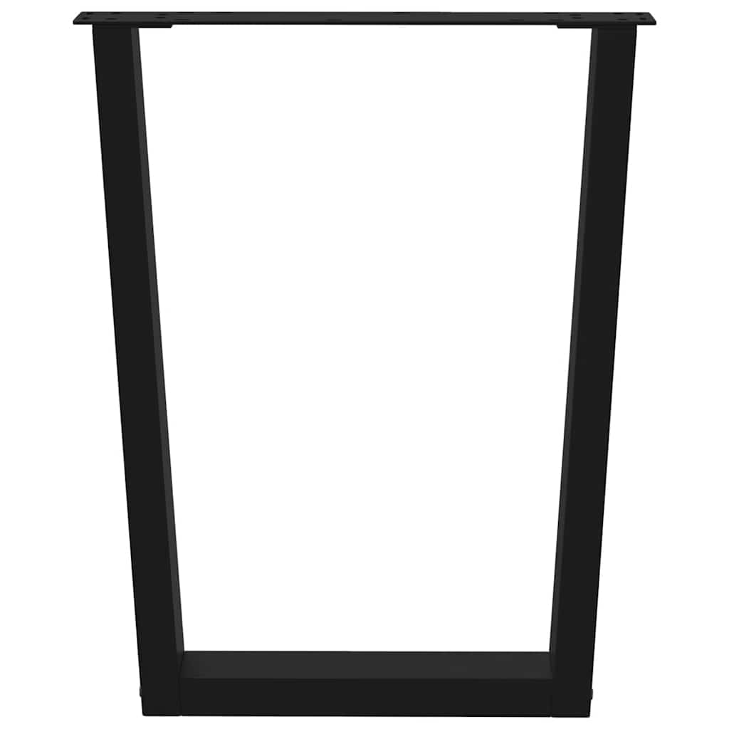 vidaXL Dining Table Leg | Black | Powder-coated steel | 60 cm wide