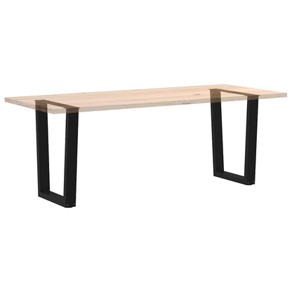 vidaXL Dining Table Leg | Black | Powder-coated steel | 60 cm wide