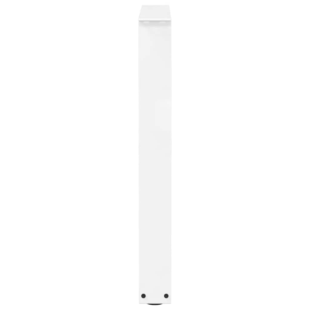 vidaXL Dining Table Legs V-Shape 2 pcs White 60x(72-73.3) cm Steel