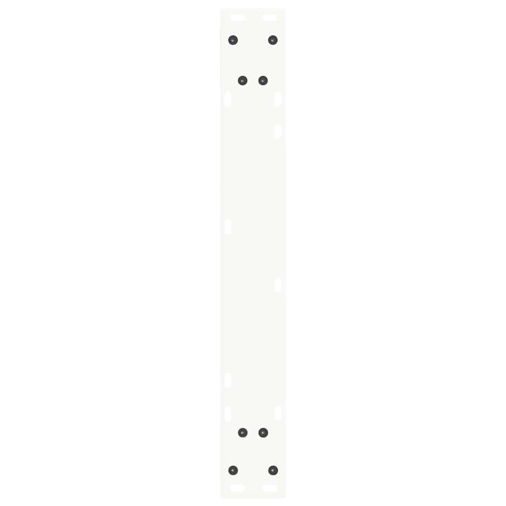 vidaXL Dining Table Legs V-Shape 2 pcs White 60x(72-73.3) cm Steel