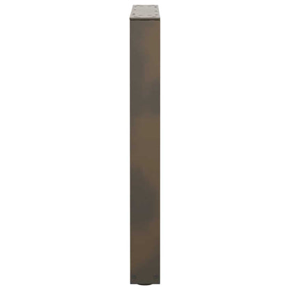 vidaXL Dining Table Legs V-Shape 2 pcs Natural Steel 60x(72-73.3) cm Steel