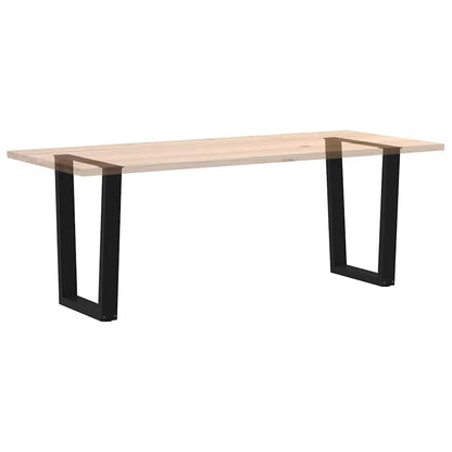 vidaXL Dining Table Leg | Black | Powder-coated steel | Medium