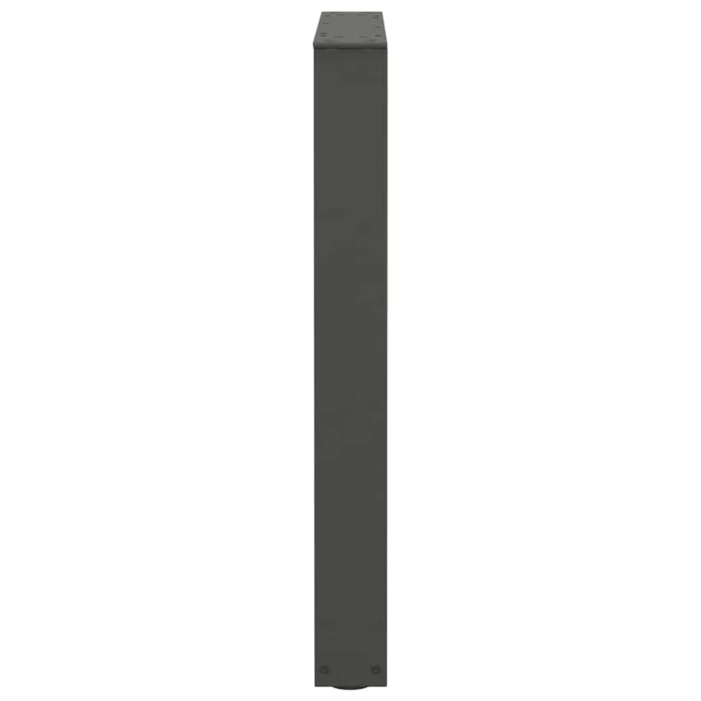vidaXL Dining Table Legs V-Shape 2 pcs Anthracite 70x(72-73.3) cm Steel