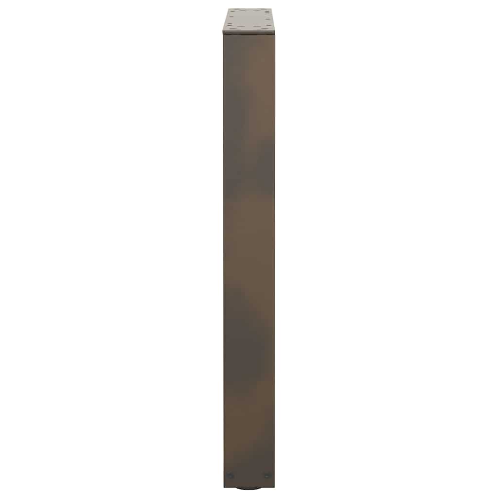 vidaXL Dining Table Legs V-Shape 2 pcs Natural Steel 70x(72-73.3) cm Steel