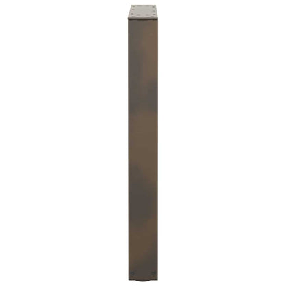 vidaXL Dining Table Legs V-Shape 2 pcs Natural Steel 70x(72-73.3) cm Steel