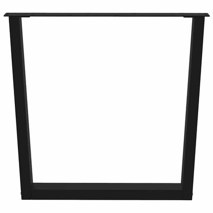 vidaXL Dining Table Leg | Black | Powder-coated steel | High Table Leg