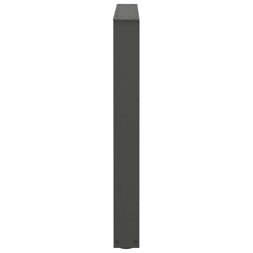 vidaXL Dining Table Legs V-Shape 2 pcs Anthracite 80x(72-73.3) cm Steel
