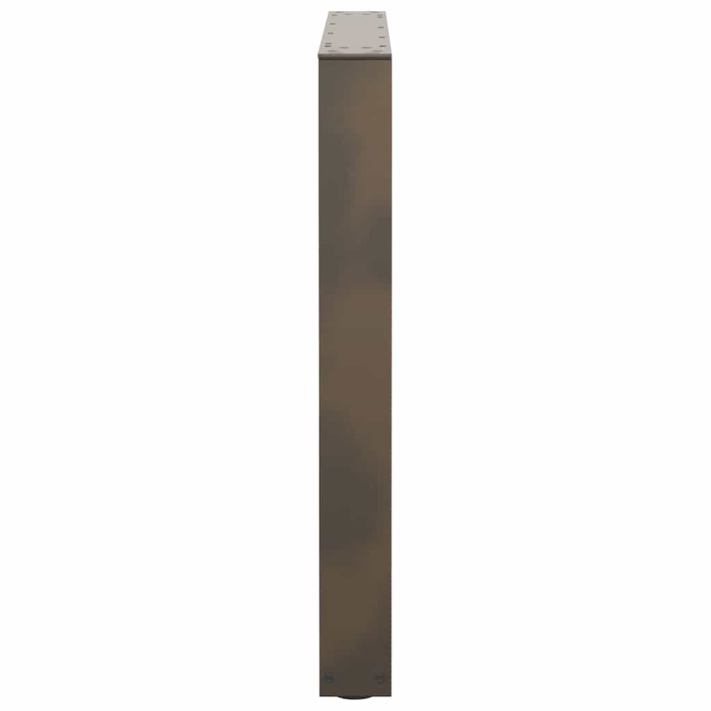 vidaXL Dining Table Legs V-Shape 2 pcs Natural Steel 80x(72-73,3) cm Steel
