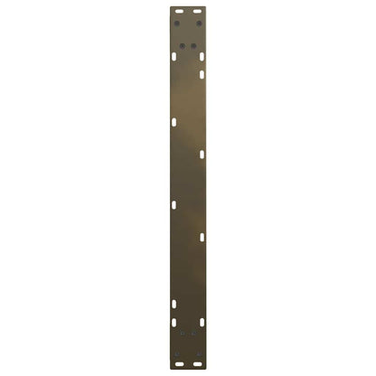 vidaXL Dining Table Legs V-Shape 2 pcs Natural Steel 80x(72-73,3) cm Steel