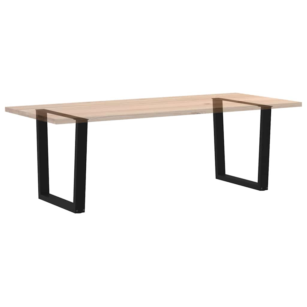 vidaXL Dining Table Legs V-Shape 2 pcs Black 90x(72-73.3) cm Steel