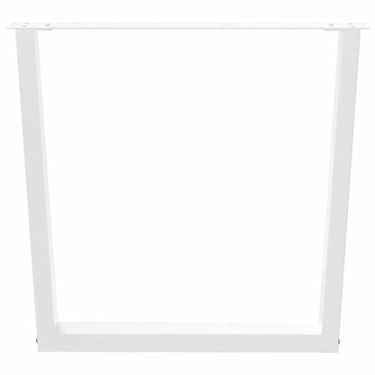 vidaXL Dining Table Legs V-Shape 2 pcs White 90x(72-73.3) cm Steel