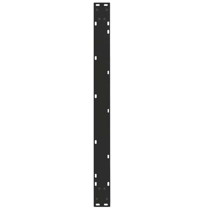 vidaXL Dining Table Legs V-Shape 2 pcs Black 100x(72-73.3) cm Steel