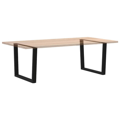 vidaXL Dining Table Legs V-Shape 2 pcs Black 100x(72-73.3) cm Steel