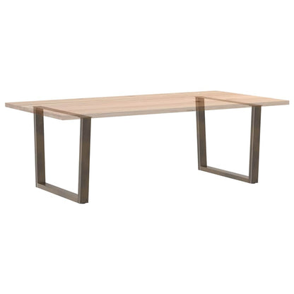 vidaXL Dining Table Legs V-Shape 2 pcs Natural Steel 100x(72-73.3) cm Steel