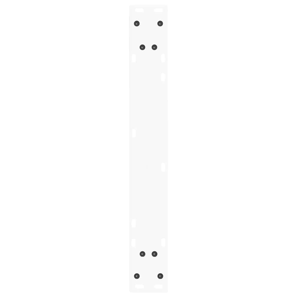 vidaXL Dining Table Legs V-Shape 3 pcs White 70x(72-73.3) cm Steel