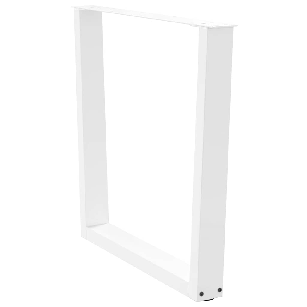 vidaXL Dining Table Legs V-Shape 3 pcs White 80x(72-73.3) cm Steel
