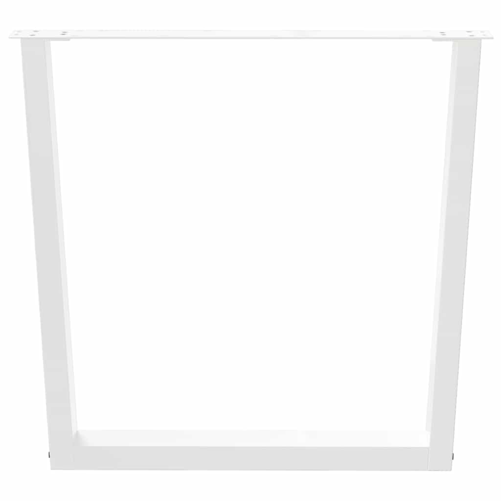 vidaXL Dining Table Legs V-Shape 3 pcs White 90x(72-73.3) cm Steel